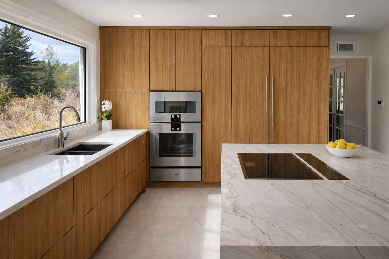 modern oak retreat, a custom kitchen by Blackwood Kitchens